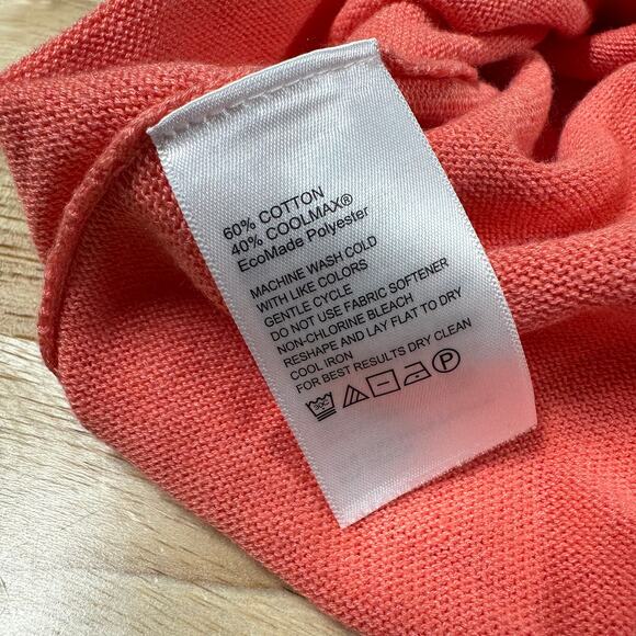 Tommy Bahama NWT Island Zone Big Tall Orange Sweater Men's Size 2XLT V-Neck - Picture 7 of 11